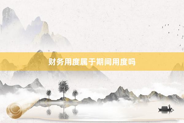 财务用度属于期间用度吗